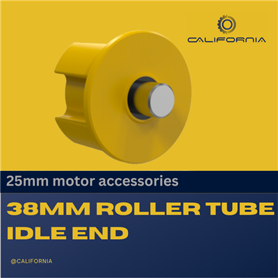 Store enrouleur avec bouchon d'extrémité d'arbre en caoutchouc